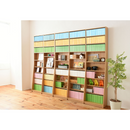 【お客様組立品】 高さ180cm幅90cm 文庫本500冊以上収納可能な本棚 FRM-0009