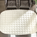 モダン ワッフルデザインシャギー系ラグ【カドリー】