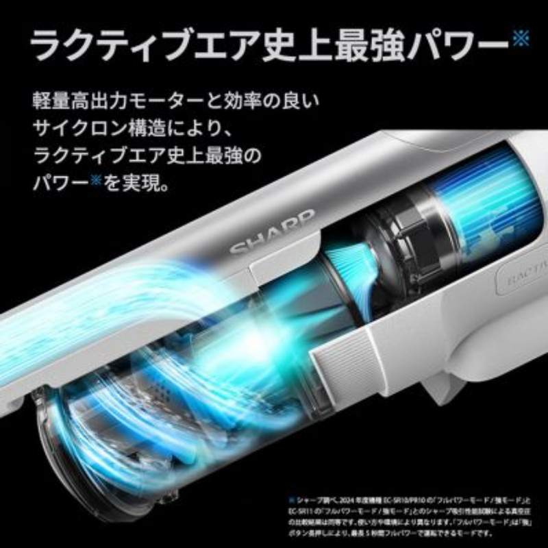 SHARP】コードレススティック掃除機 EC-SR11