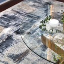 ビンテージ風モダンアートデザインラグ 【アシェ】