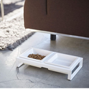 【tower】ペットフードボウルスタンドセット ホワイト ブラック 山崎実業 4206/4207