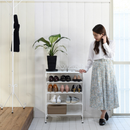 【お客様組立品】 ロートアイアンシリーズ ヨーロッパ風シューズラック 兼 飾り棚 IRI-0055