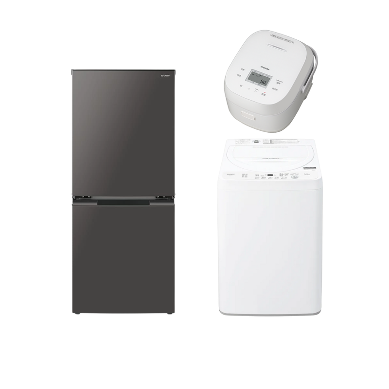 90号【09セット・SHARP（109,800円セット）】選べる家電3点セット 冷蔵庫・洗濯機に＋1アイテム