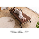 【お客様組立品】折りたたみすのこベッド OTBSS-WH ナチュラルホワイト