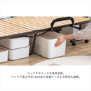 【お客様組立品】折りたたみすのこベッド OTBSS-WH ナチュラルホワイト