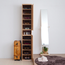 【お客様組立品】靴箱 シューズボックス 幅31.5 奥行33 2個組 縦横自在 ルーバー式 SGT-0093