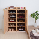 【お客様組立品】靴箱 シューズボックス 幅31.5 奥行33 2個組 縦横自在 ルーバー式 SGT-0093