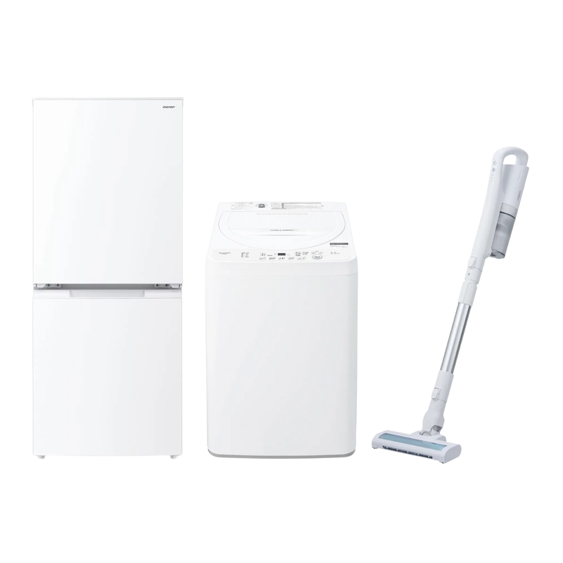 90号【09セット・SHARP（109,800円セット）】選べる家電3点セット 冷蔵庫・洗濯機に＋1アイテム