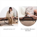 【お客様組立品】折りたたみすのこベッド OTBSS-WH ナチュラルホワイト