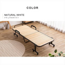 【お客様組立品】折りたたみすのこベッド OTBSS-WH ナチュラルホワイト