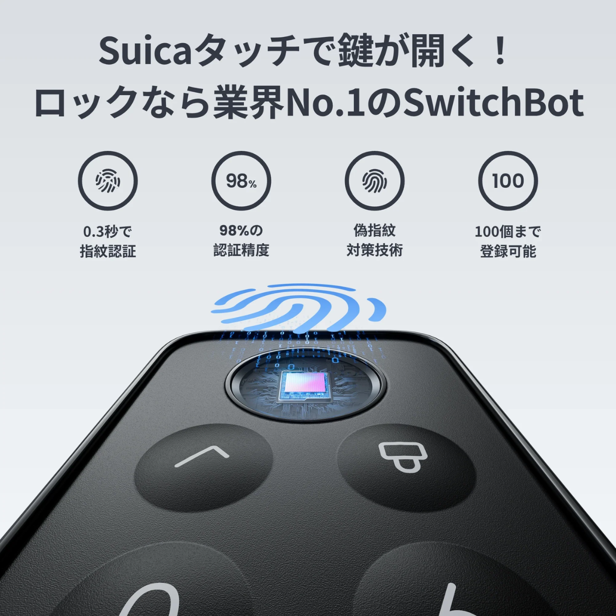新モデル SwitchBot 指紋認証パッド w2500020 SwitchBot 指紋認証パッド | SwitchBot | W2500020-GH | Joshin web
