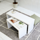 【お客様組立家具】 リビングテーブル ネストテーブル ローテーブル 木製 3個セット 長方形 コノ字テーブル センターテーブル FTA-0001