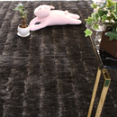 ヨーロッパ製ドロップステッチシャギーラグ【ベリー】