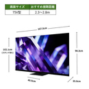 【REGZA】MiniLED液晶テレビ レグザ 75Z890S 75型