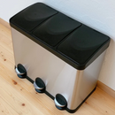 【 Sun Ruck 】 3分別ステンレスダストボックス SR-MHS292