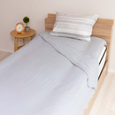 制菌防臭寝具９点セット　シャビボーダー　グレー