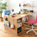 【お客様組立品】 コンパクトツインデスクセット ラック＋ラック FWD-0001SET【全2色】