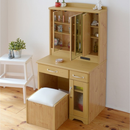 【お客様組立品】 Lycka landシリーズ 三面鏡ドレッサー スツール付き FLL-0034【全2色】