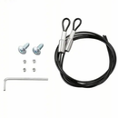 【アイリスオーヤマ】高耐荷重テレビ転倒防止ワイヤー KTBW-600 ブラック