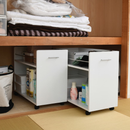 【お客様組立品】 CLOSET RACKシリーズ キャスター付き押入れ収納ラック 幅38.5 奥行78 .5 SGT-0131【全3色】