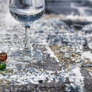 ビンテージ風モダンアートデザインラグ 【アシェ】