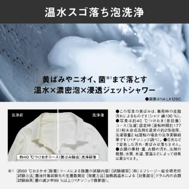 【旧モデル・開封済み・未使用】<br>パナソニック　ドラム式洗濯機<br>NA-VG2800L-S (洗濯・脱水10kg、乾燥5kg)