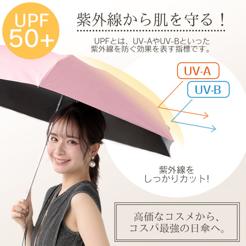 折りたたみ日傘 (超軽量・コンパクト設計)