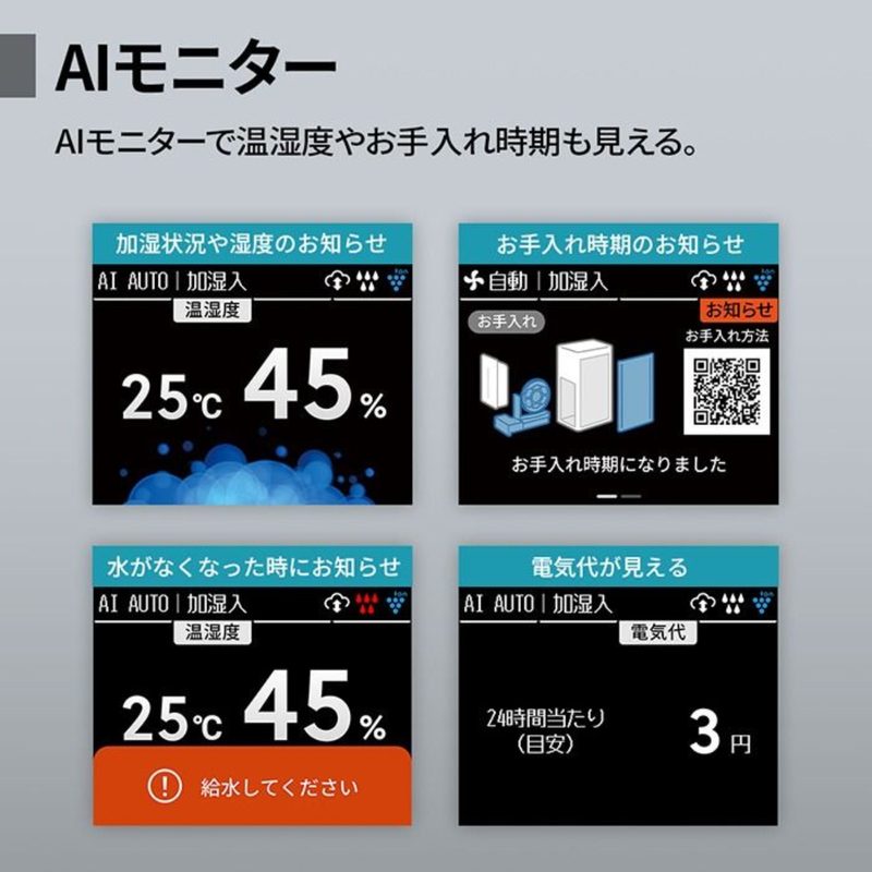 【SHARP】加湿空気清浄機 KI-UX75