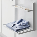 【tower】洗濯機横マグネット折り畳み棚 タワー ２段 山崎実業1717/1718