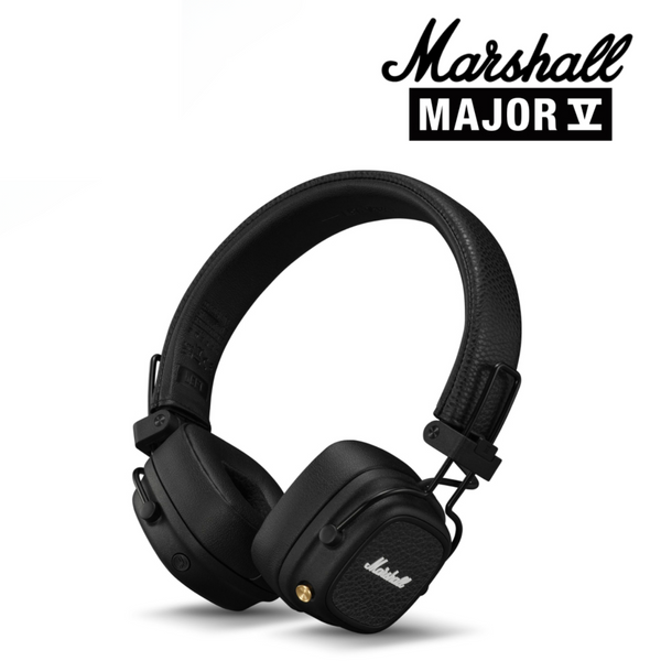 Marshall Major V ワイヤレスヘッドフォン ブラック Marshall】ブルートゥースヘッドホン Major V ブラック MAJOR5BLACK