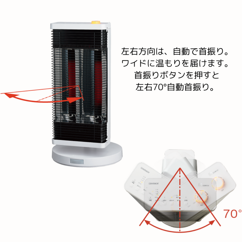 遠赤外線暖房機セラムヒート DAIKIN 】遠赤外線暖房機 セラムヒート / CER11YS-W