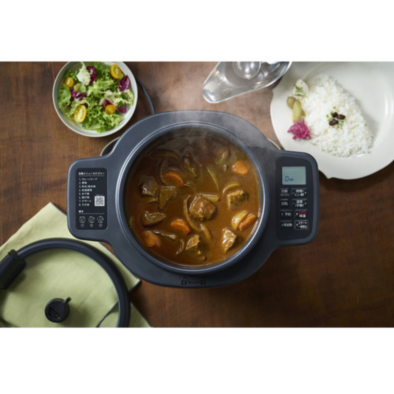 アイリスオーヤマ】自動かくはん式調理機 CHEF DRUM DAC-IA2-H グレー アイリスオーヤマ】自動かくはん式調理機 CHEF DRUM DAC-IA2-H グレー