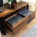 【お客様組立品】 ELVISシリーズ 幅90～130cm 高さ45cm 伸縮テレビ台 KKS-0016