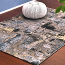 ビンテージ風モダンアートデザインラグ 【アシェ】