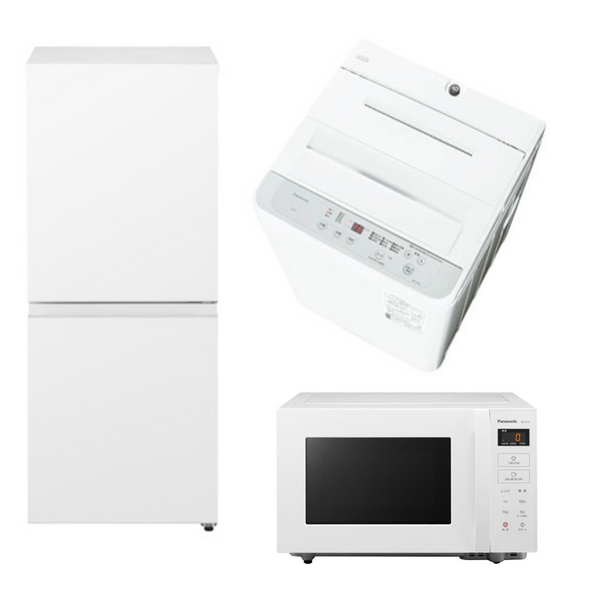 【09セット・Panasonic】<br>選べる家電3点セット<br>冷蔵庫・洗濯機に＋1アイテム