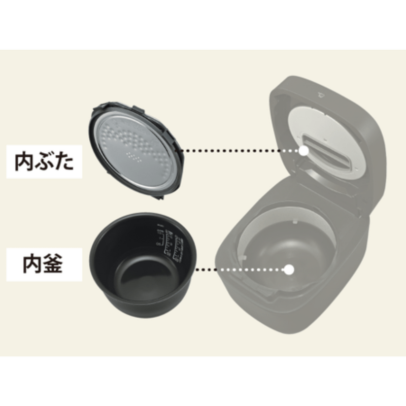 象印<br>極め炊きIH炊飯ジャー<br>NW-QA10-BA（5.5合）