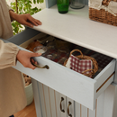 【お客様組立品】 FrenchCountryシリーズ カップボード 幅60cm 高さ160cm FFC-0006