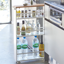 【tower】ハンドル付きスリムワゴン ホワイト ブラック 山崎実業 3627/3628