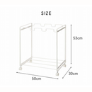 【tower】分別ダストワゴン 3分別 ホワイト ブラック 山崎実業 2272/2273