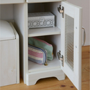 【お客様組立品】 Lycka landシリーズ 三面鏡ドレッサー スツール付き FLL-0034【全2色】