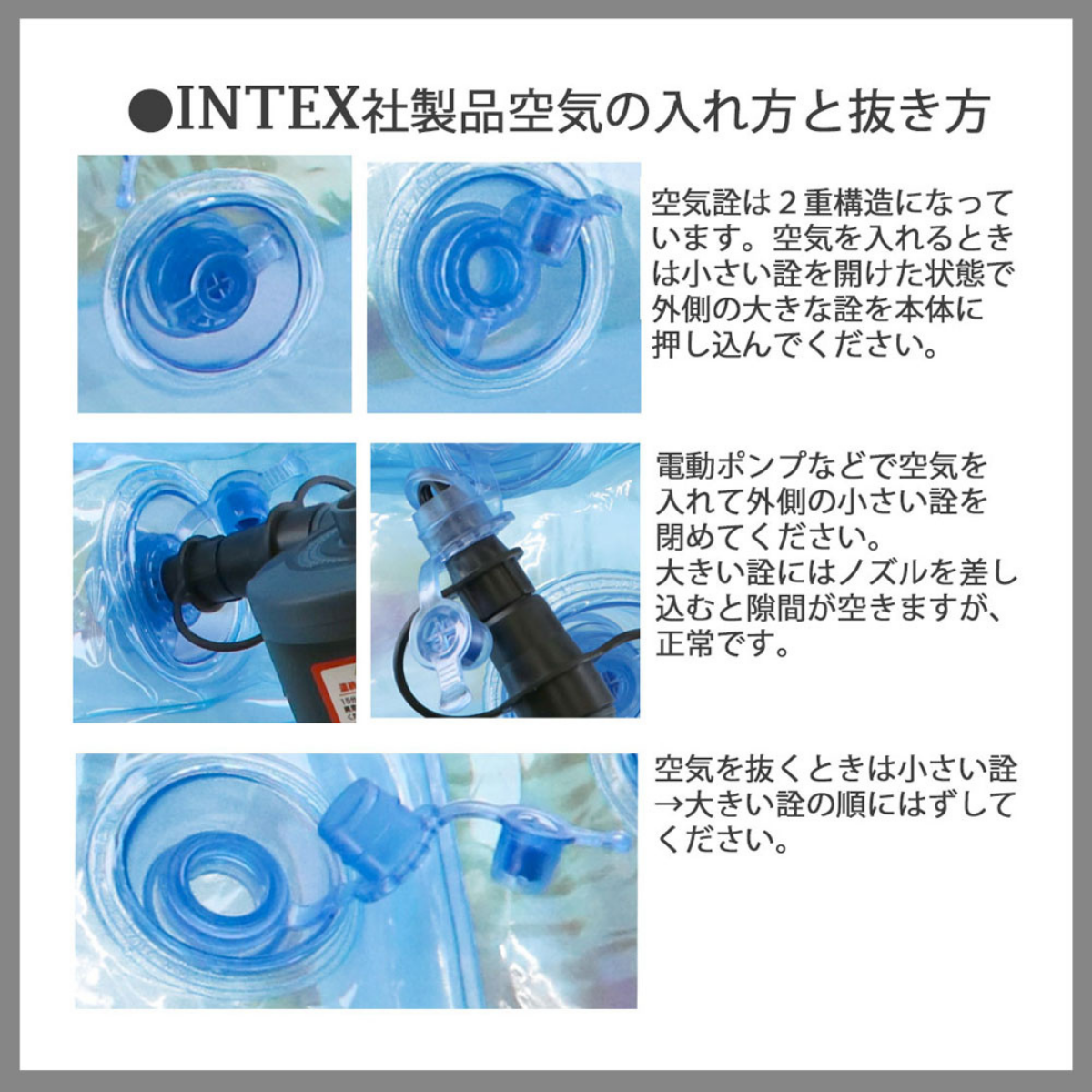 お客様組立品】INTEX ソフトサイドプール 約188×46cm ブルー