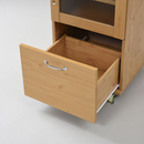 【お客様組立品】 Lycka Landシリーズ 幅45cm 高さ120cm レンジ台タイプ FLL-1002