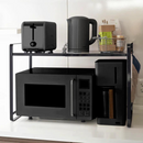 【tower】伸縮レンジラック ホワイト ブラック 山崎実業3130/3131