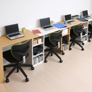 【お客様組立品】 コンパクトツインデスクセット ラック＋ラック FWD-0001SET【全2色】