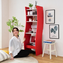 【お客様組立品】 WAVYシリーズ 幅 46cm 高さ152cm デスクドレッサー FWD-0210