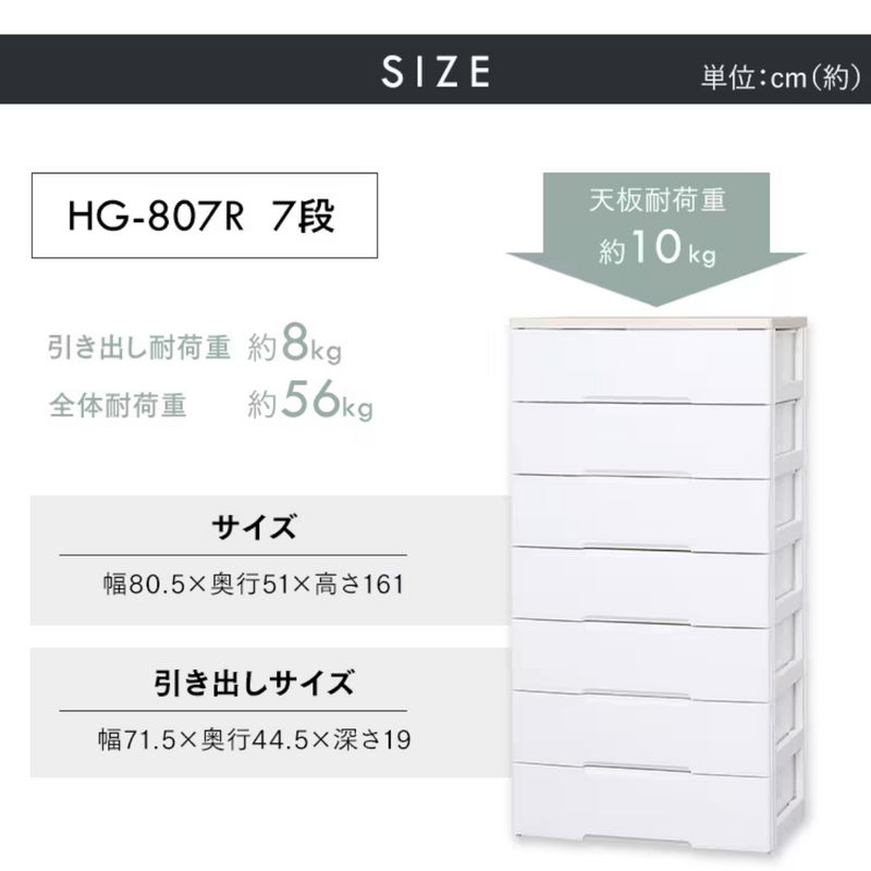 アイリスオーヤマ】完成家具 ウッドトップチェスト 幅80cm 4/5/6/7段 アイリスオーヤマ】完成家具 ウッドトップチェスト 幅80cm 4/5/6/7段