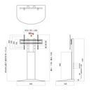 壁寄せテレビスタンド　WS-B840