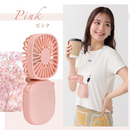 折りたたみハンディファン「3段風量」静音設計・USB充電・ネックストラップ付