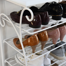 【お客様組立品】 ロートアイアンシリーズ ヨーロッパ風シューズラック 兼 飾り棚 IRI-0055