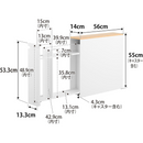 【tower】隠せるトイレ引き出し収納 タワー 山崎実業 1426/1427